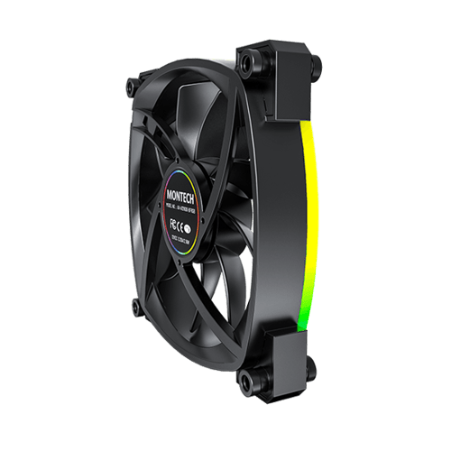 Montech AX120 PWM ARGB Black Cabinet Fan (Single Pack)